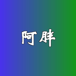 阿胖品牌logo
