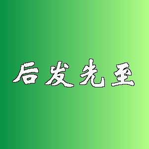 后发先至品牌logo