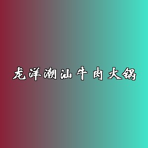 龙洋潮汕牛肉火锅品牌logo