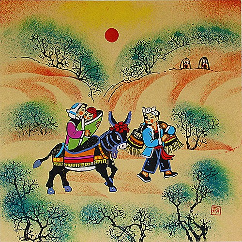 户县农民画详细介绍:特点 历史 - 陕西西安户县特产 - 特色谷