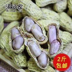 蒜香原味花农家晒干花生500g